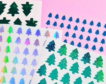 Tree 0.35"~1" Vinyl Sticker Sheet