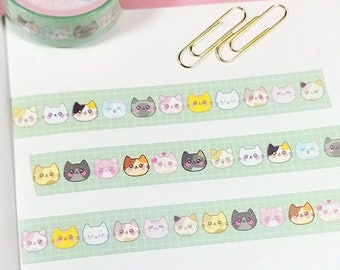 Cat Face Washi Tape