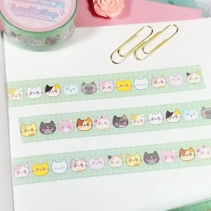 Cat Face Washi Tape