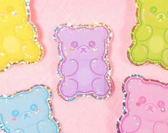 Gummy Bears Glitter Holographic Sticker Pack