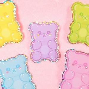 Gummy Bears Glitter Holographic Sticker Pack