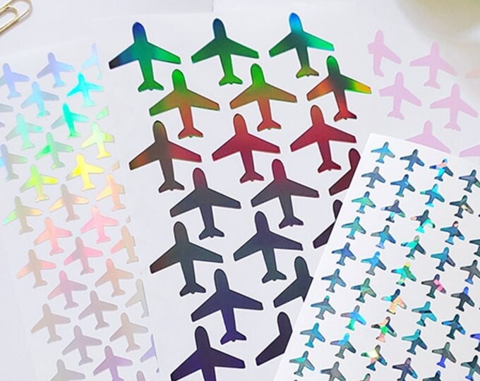 Airplane Vinyl Sticker Sheet