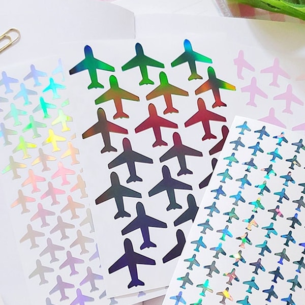 Airplane Vinyl Sticker Sheet