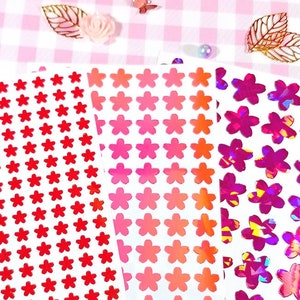 桜の花の永久ビニールステッカーシート