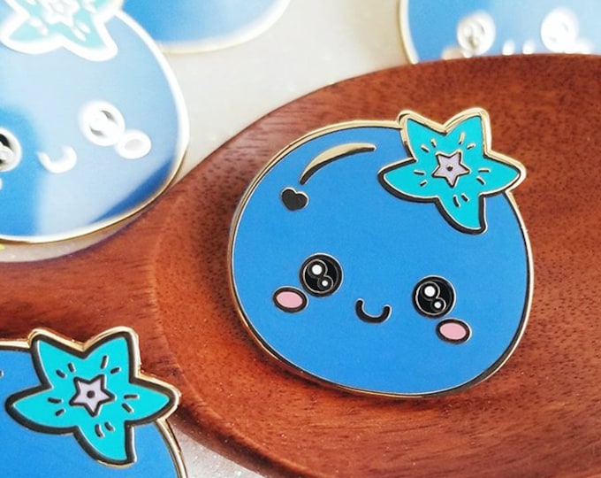Super Blueberry Enamel Pin