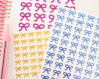 Bow Vinyl Sticker Sheet