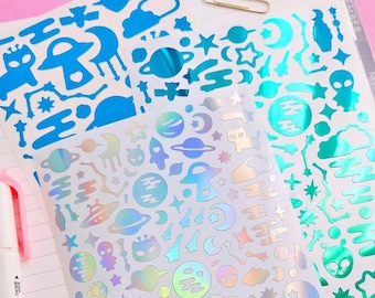 Space Vinyl Sticker Sheet