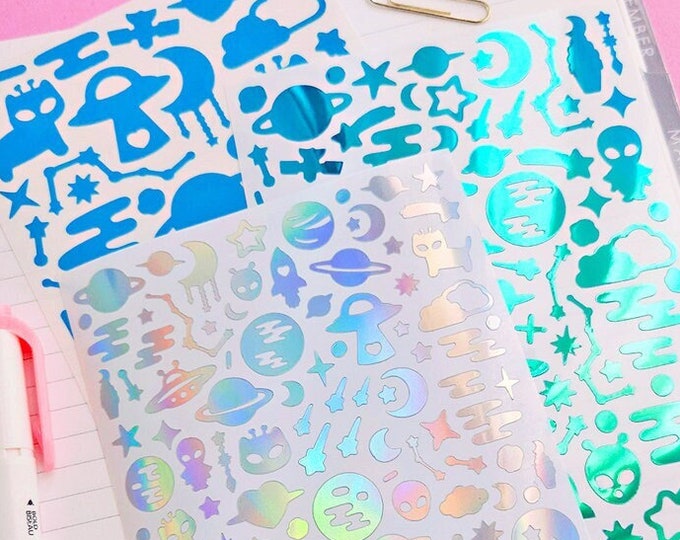 Space Vinyl Sticker Sheet