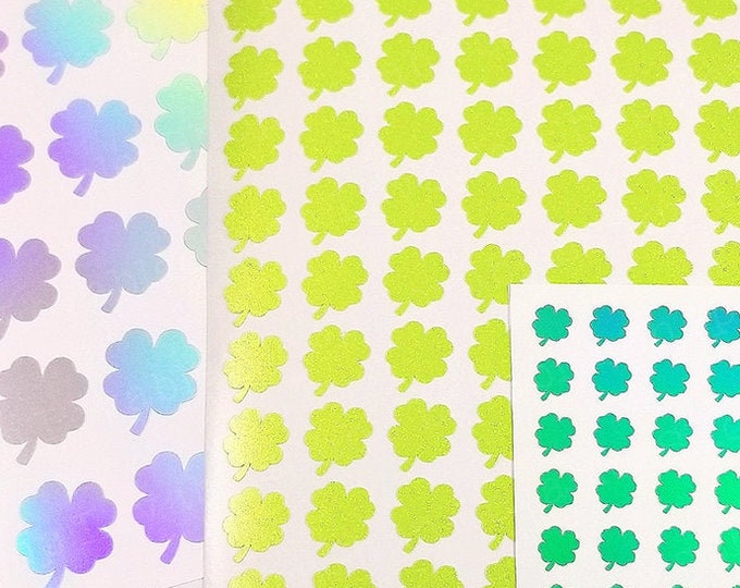 4 Leaf Clover Vinyl Sticker Sheet
