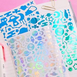 Vinyl stickervel Space