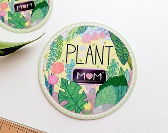 Plant Mom Vinyl Sticker