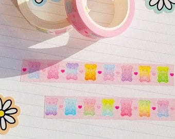 Pink Ombre Gummy Bear Washi Tape