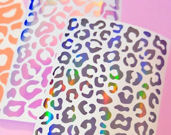 Leopard Print Vinyl Sticker Sheet