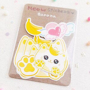 Banana Miau Aufkleber