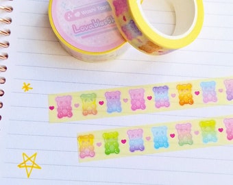 Yellow Ombre Gummy Bear Washi Tape