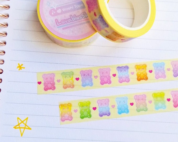Yellow Ombre Gummy Bear Washi Tape