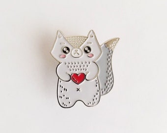 Wolf Enamel Pin