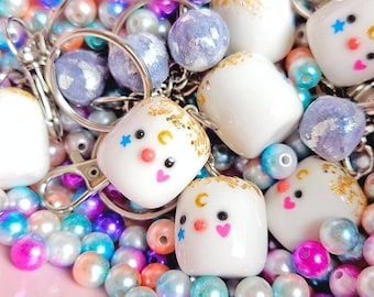 Enchanted Marshmallow Clay Keychain