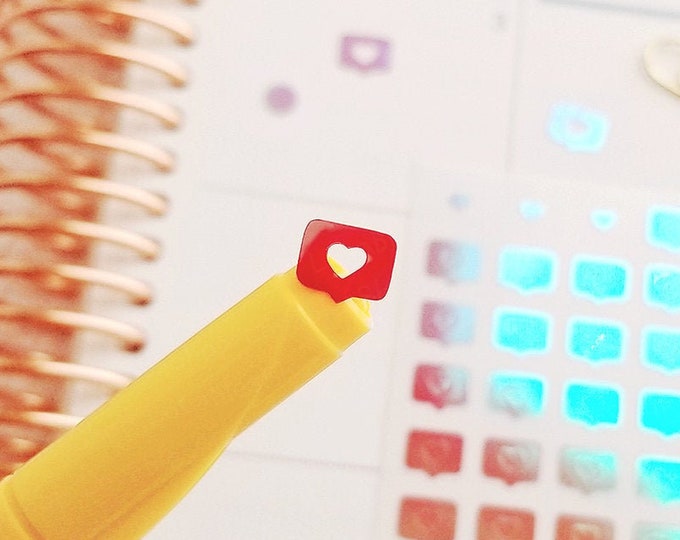 Instagram Like Vinyl Sticker Sheet