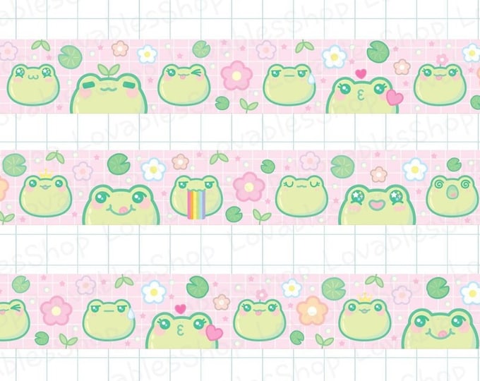 Froggy Washi Tape Pink