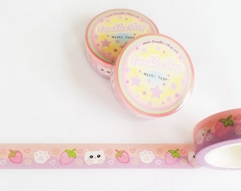 Strawberry Cat Washi Tape