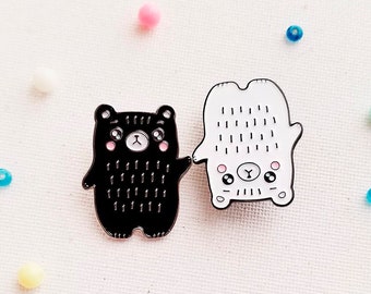 Black Bear Enamel Pin