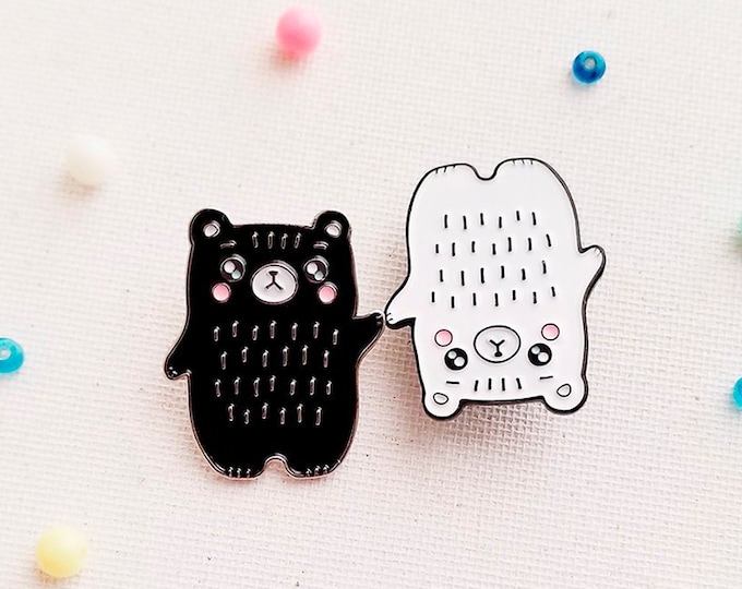 Black Bear Enamel Pin