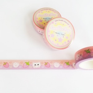 Strawberry Cat Washi Tape