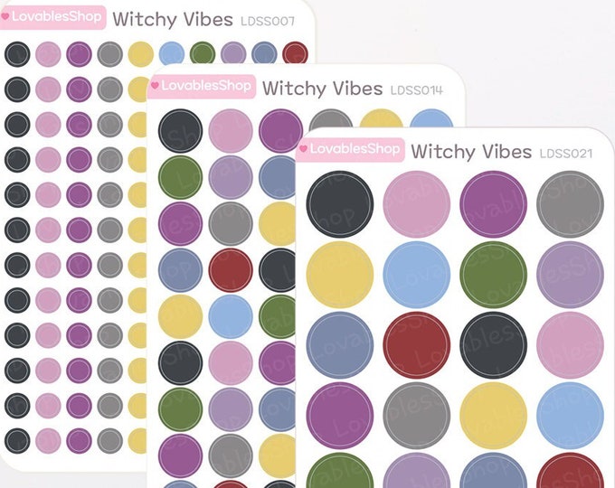 Dot Planner Stickers *Witchy Vibes*