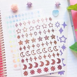 Sparkle Deco Vinyl Sticker Sheet