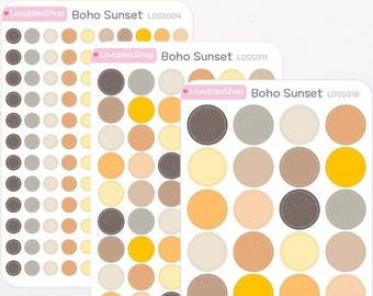 Dot Planner Stickers *Boho Sunset*