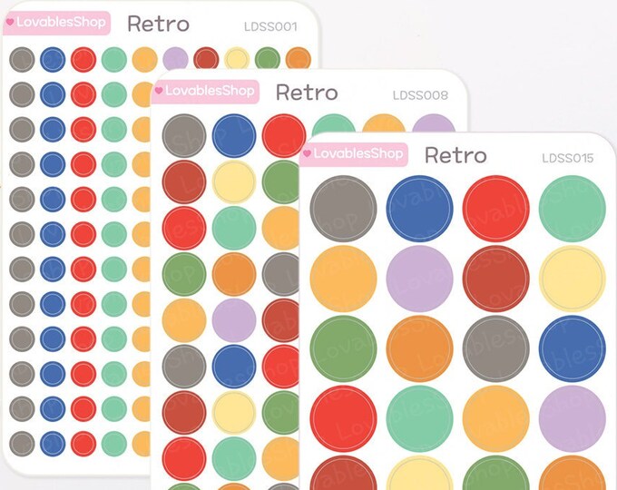 Dot Planner Stickers *Retro*