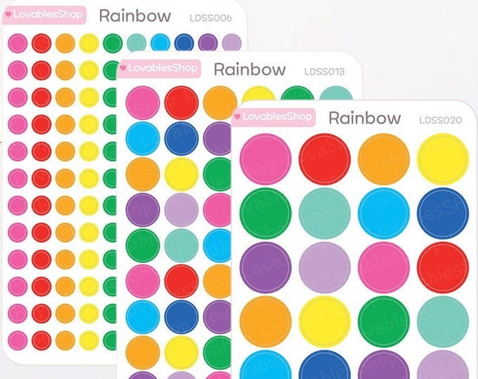 Dot Planner Stickers *Rainbow*