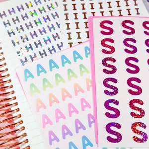 Zyadsinoudor 50 Pcs Initial Letter R Pink Vinyl Stickers Monogram White  Floral Vinyl Decal Sticker Single Letter Stickers Perfect Stickers for Boys