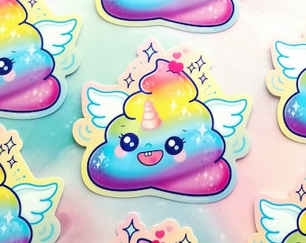 Unicorn Poop Vinyl Sticker