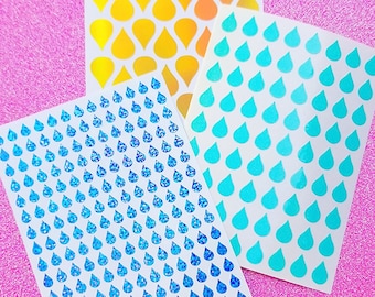 Droplet Vinyl Sticker Sheet