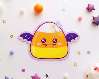 New Ver. Candy Corn Bat Vinyl Sticker