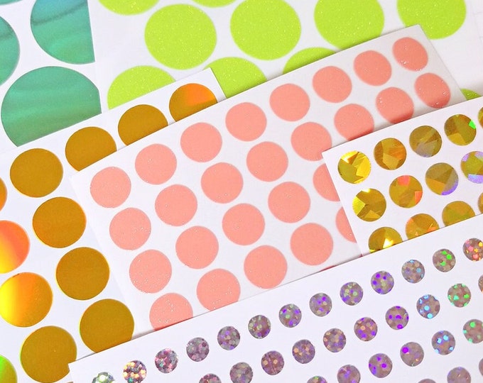 Circle Dots Vinyl Sticker Sheet