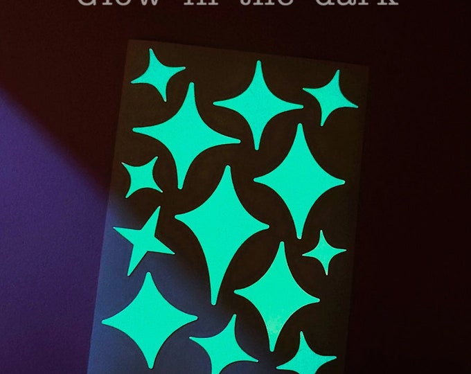 Sparkle Decal Vinyl Sticker Sheet