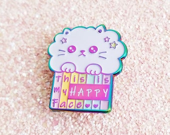 Cloud Cat Enamel Pin