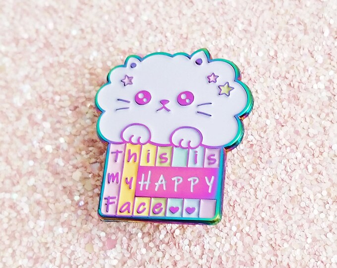 Cloud Cat Enamel Pin