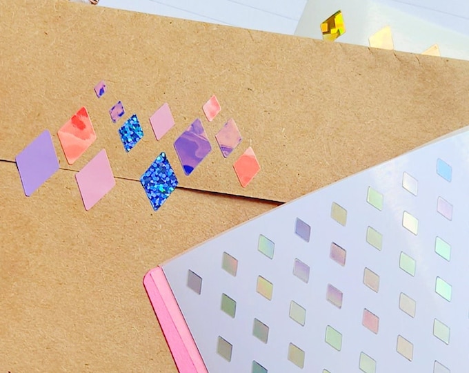 Diamond 0.2"~0.75" Inch Waterproof Vinyl Sticker Sheet