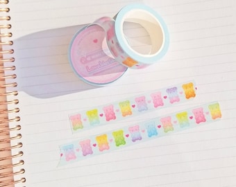 Blue Ombre Gummy Bear Washi Tape