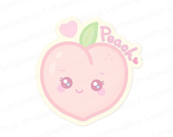 Sweet Peach Vinyl Sticker