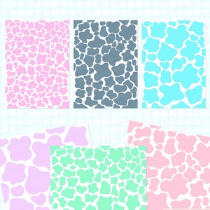 Cow Print Vinyl Sticker Sheet - Etsy