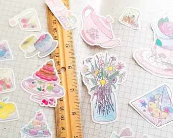 Tea Party Stickers (15pcs)