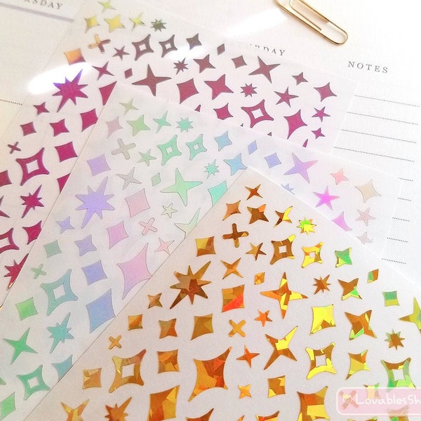 Sparkle vinyl Sticker Sheet