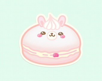 Jelly Donut Bunny Vinyl Sticker