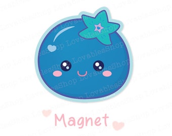 Blueberry Vinyl Magnet