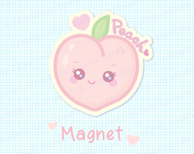 Sweet Peach Vinyl Magnet